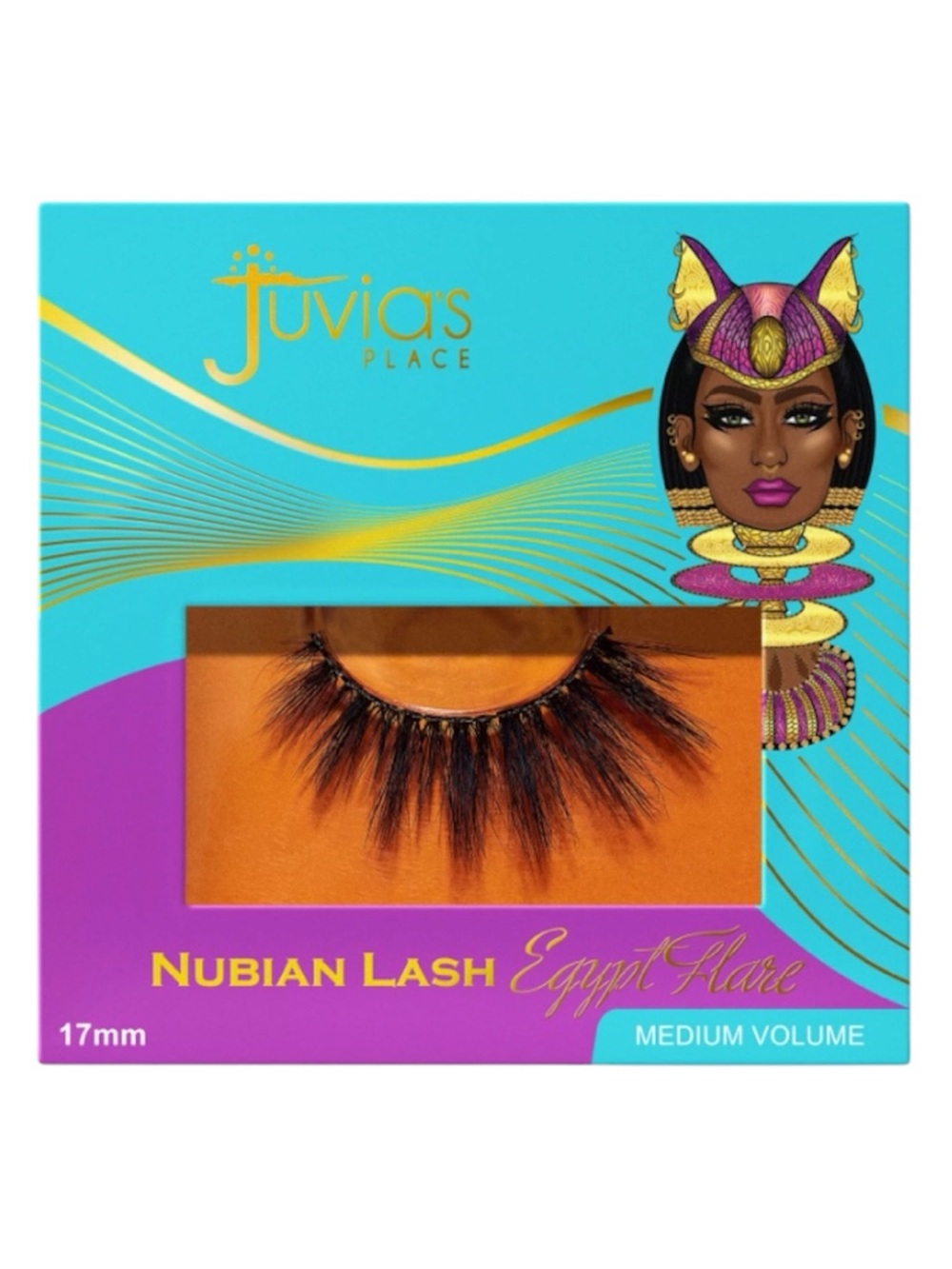 Juvia’s Place New Nubian Lashes in Egyptian Flare - 100% Black Faux Mink